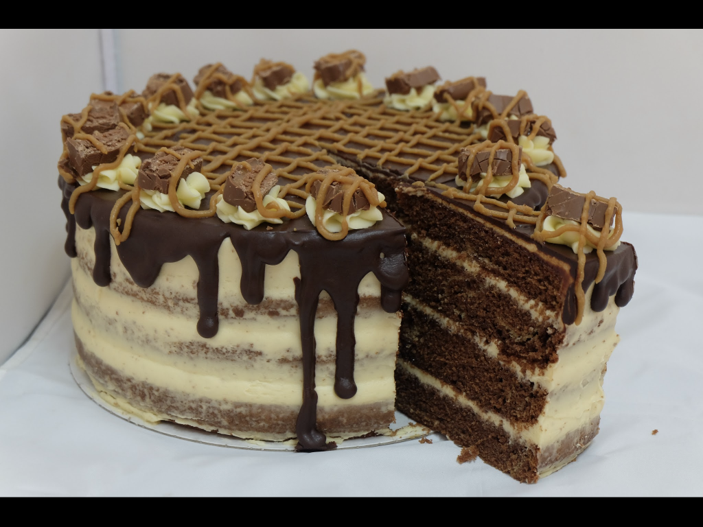 Mars Bar Layer Cake Baking Sinsations
