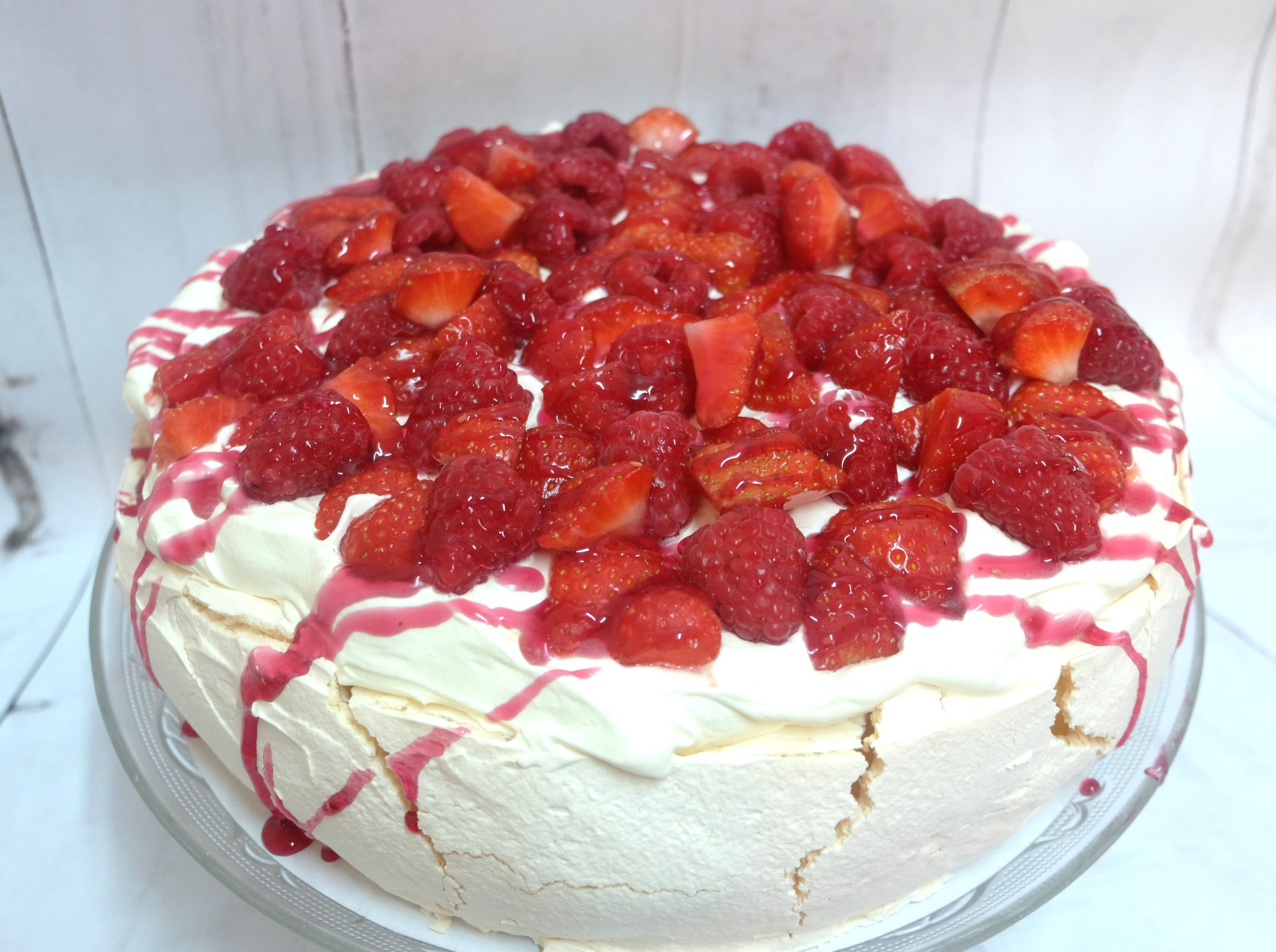 Strawberry & Raspberry Pavlova
